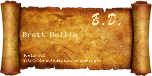 Brett Delila névjegykártya